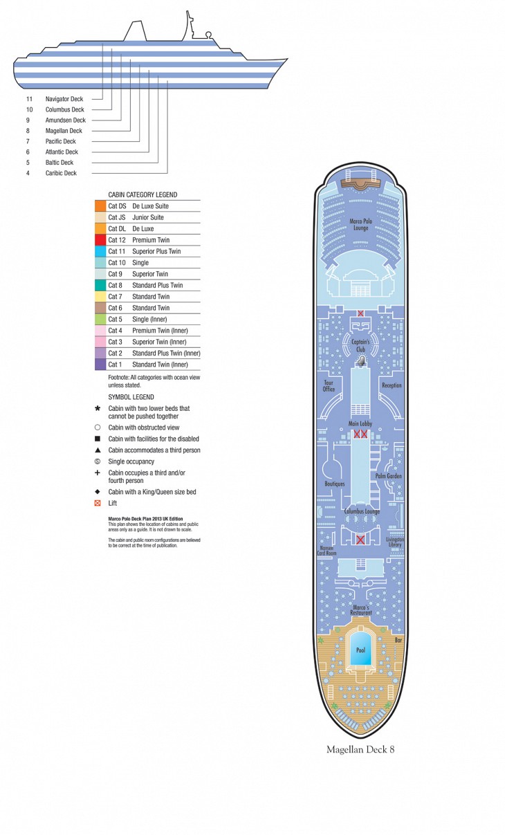 Deck Plan of Magellan Deck
